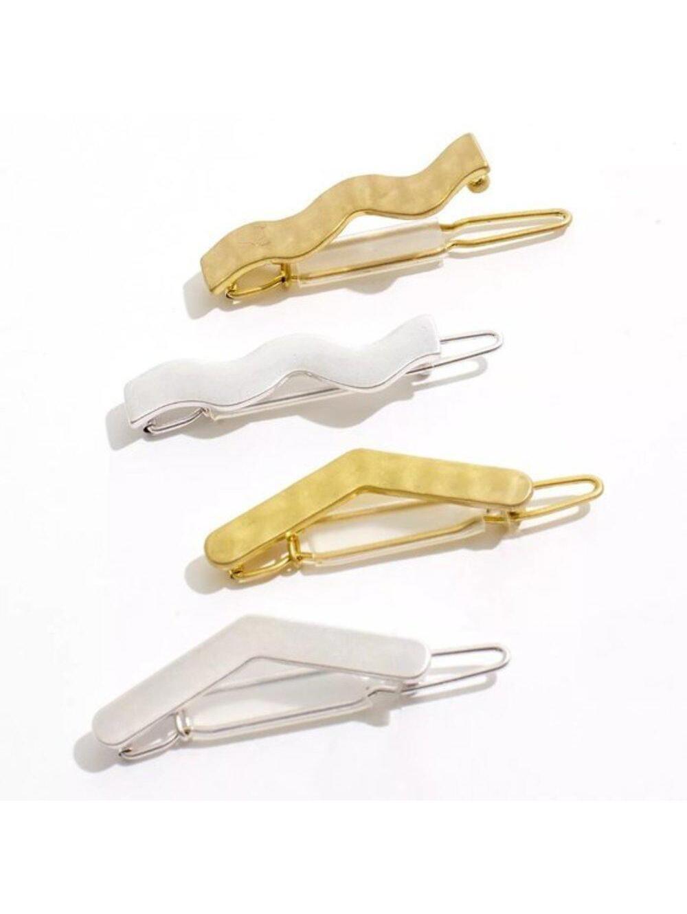 Madewell Four Pack Mini Shape Hair Clips - Picture 2 of 4